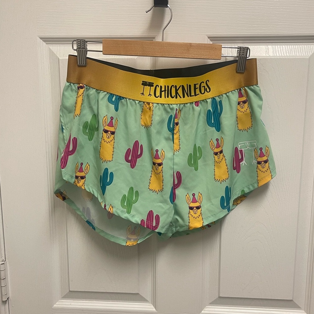 Chicknlegs Party Llama Running Shorts